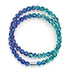 Saphir | Argent sterling .925 | Enveloppe de verre luciole